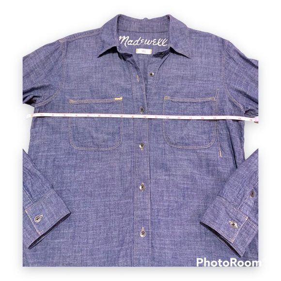 ✨Madewell Denim Button Down Tunic Top - Picture 6 of 7